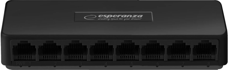 Esperanza NOVA gigabitowy 8-portowy switch