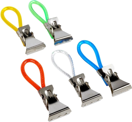 Kolorowe pętelki do łatwego zawieszania i rozróżniania