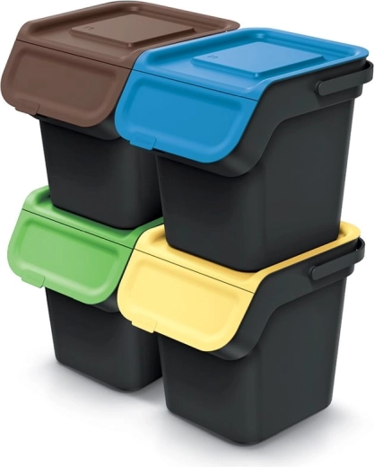 Kolorowe klapki ułatwiają segregację