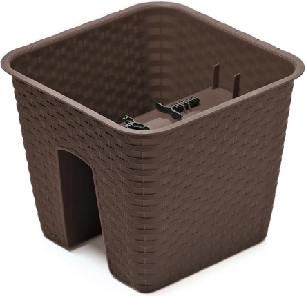 Doniczka na balustradę Ratolla 28 cm – umbra