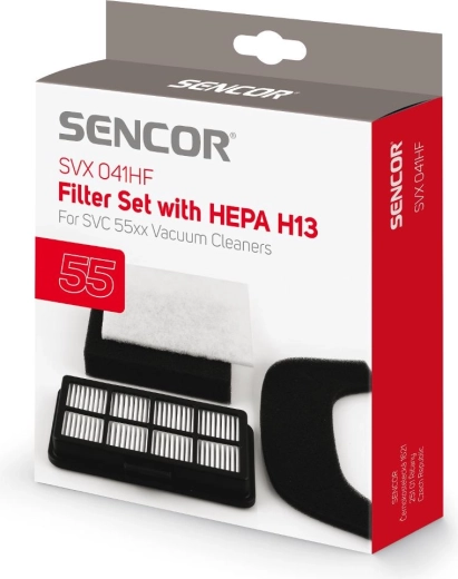 Zestaw filtrów Sencor do odkurzaczy SVC 55x