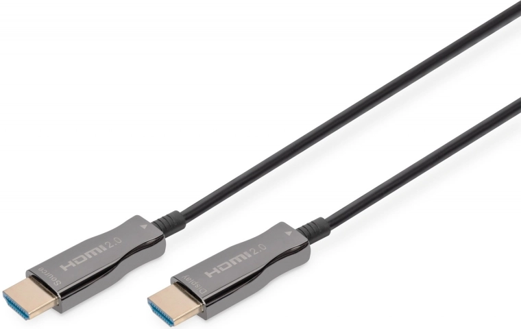 Hybrydowy kabel HDMI 2.0 Premium HighSpeed 4K/60 Hz AOC z Ethernetem – Czarny