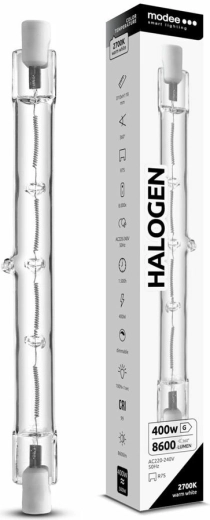 Modee halogenowa żarówka R7S 118 mm 400 W ciepła biała, ściemnialna
