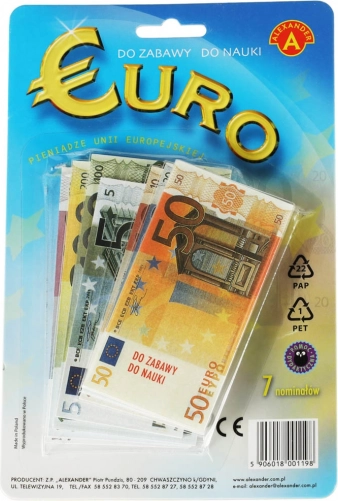 Alexander dziecięce euro pieniądze do zabawy