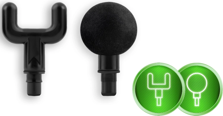 8 wymiennych głowic dla ukierunkowanej ulgi