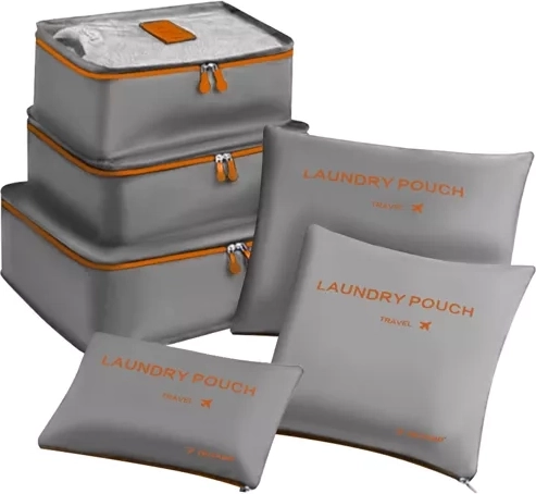 Zestaw organizerów podróżnych do walizki - 6 sztuk