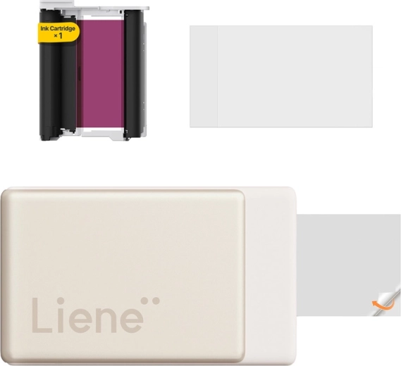 Liene Pearl N200 Pro przenośna drukarka fotograficzna 2×3" złota