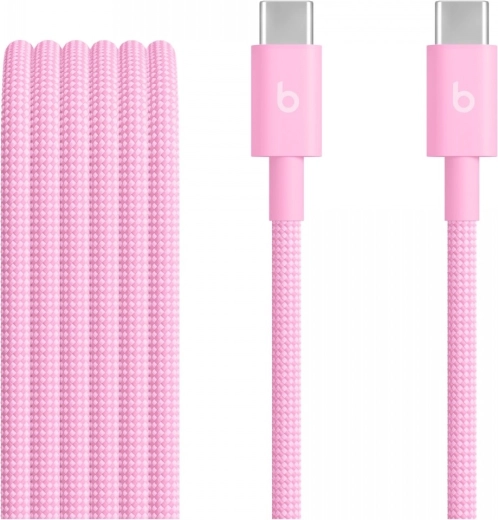 Beats pleciony kabel USB‑C na USB‑C 1,5 m turbo różowy