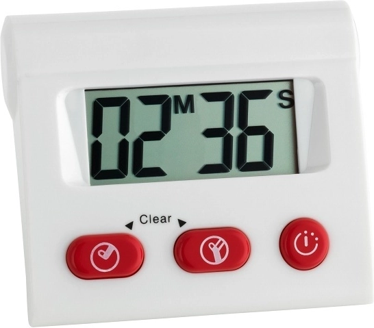 Cyfrowy minutnik i stoper z pamięcią TFA, biały