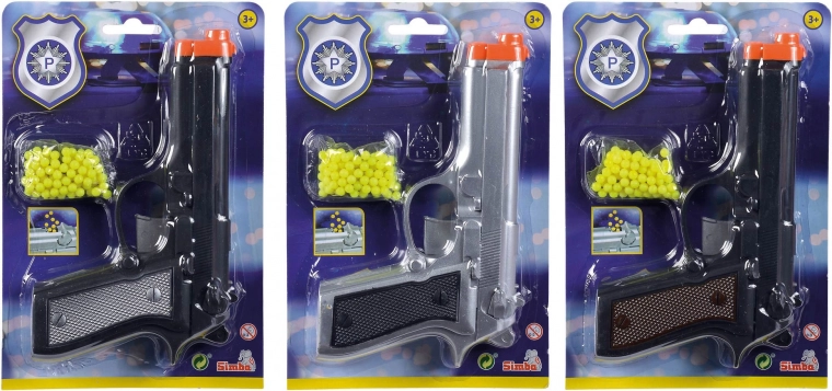 Pistolet na kulki z amunicją 21 cm, 3 kolory