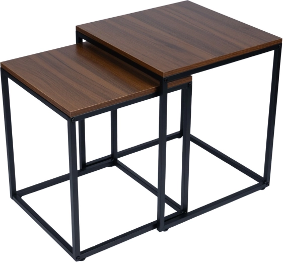 Loftowy industrialny design w dekorze orzech