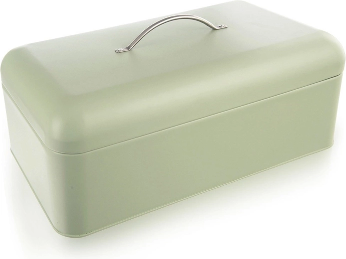 Metalowy chlebak GREENISH, miętowozielony, 42,5 × 23 × 20 cm