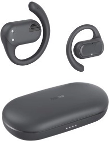 Hama bezprzewodowe słuchawki douszne true wireless z ładowarką indukcyjną, szare