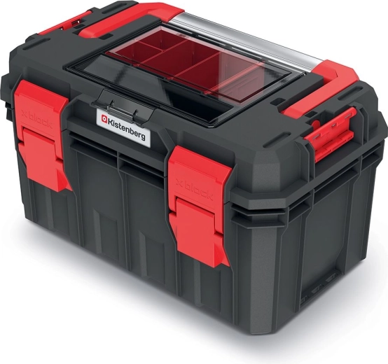 Skrzynia na narzędzia z organizerem Kistenberg S Block ALU 450 × 280 × 264 mm, IP55