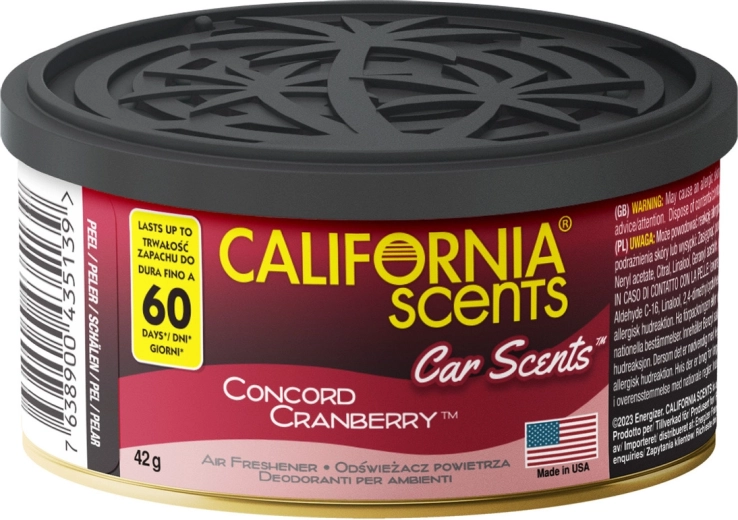 Odświeżacz do auta CALIFORNIA SCENTS Concord Cranberry
