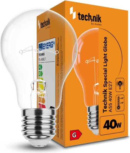 Specjalna żarówka A55 40 W E27 ciepła biel