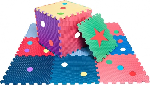 wielofunkcyjna piankowa mata–puzzle i kojec dla dzieci