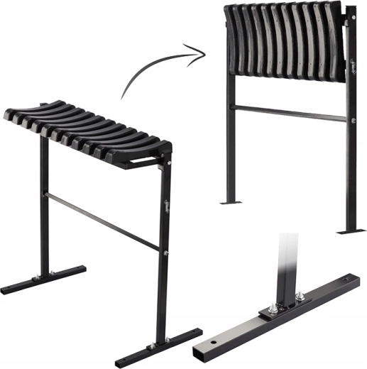 Składane siedzisko dla czystości i oszczędności miejsca