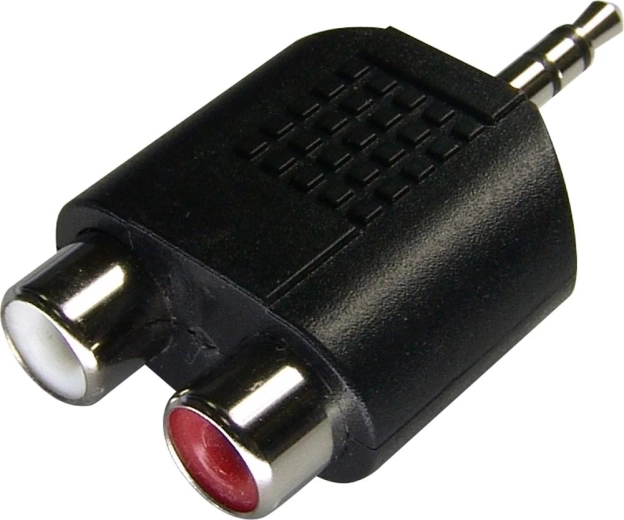 Adapter Sencor, gniazdo stereo jack 3,5 mm na 2× gniazda RCA