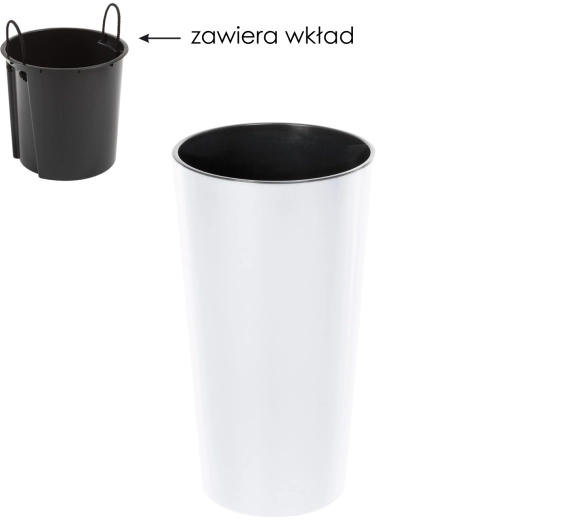 Doniczka Lilia 19 cm z wkładem Lamela