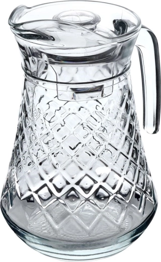 Grube szkło z dekoracyjnym reliefem