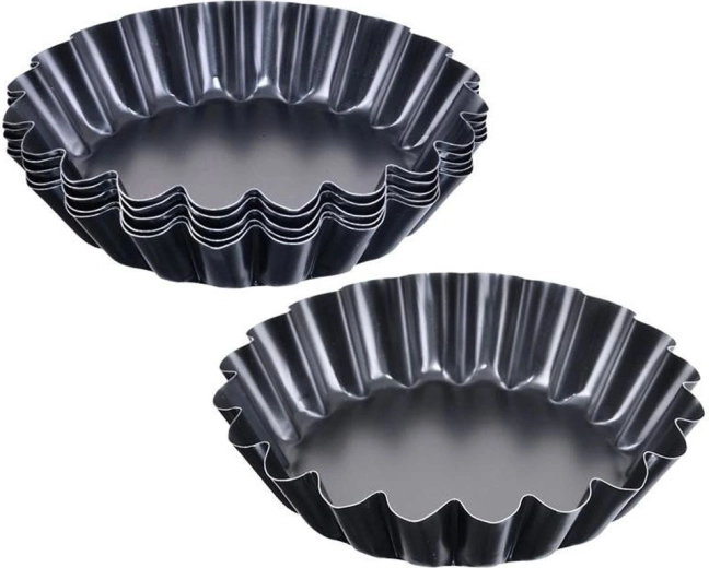 Orion metalowe foremki do tartaletek 9 cm - 6 szt.