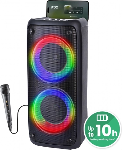 przenośny głośnik bluetooth MEDIA-TECH FUNBOX BT z karaoke i podświetleniem RGB