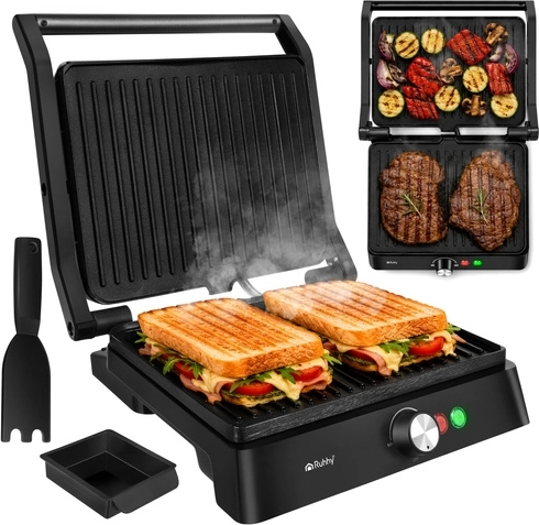 Elektryczny grill kontaktowy i opiekacz Ruhhy 2000 W