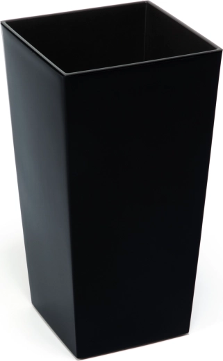 Donica Finezja 30 × 30 cm z wkładem – czarna, mrozoodporna i odporna na UV