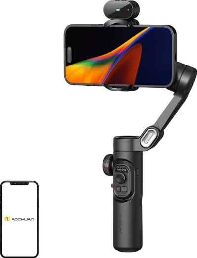 AOCHUAN Smart XE stabilizator do smartfona z czujnikiem AI, czarny