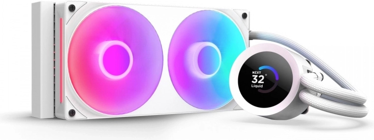 Chłodzenie wodne NZXT Kraken Plus 240 RGB LCD białe