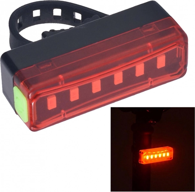 Tylne Światło LED na Rower USB