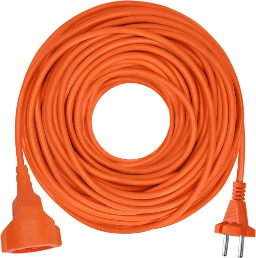 Solight przedłużacz z gniazdem 25 m 2×1,5 mm² pomarańczowy