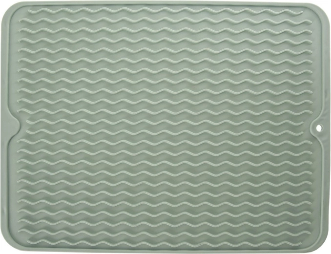 Silikonowa mata ociekowa do naczyń, zielona 40 × 30,5 cm