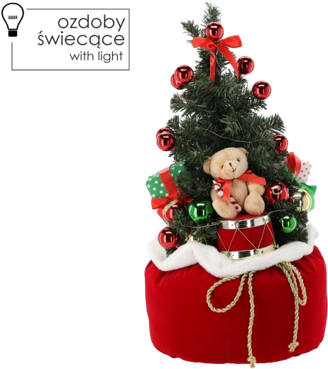 Stabilna tekstylna podstawa w stylu prezentu