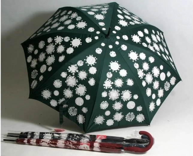 Elegancki parasol czarno-biały