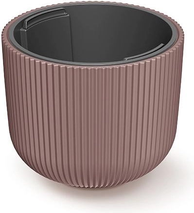 Doniczka Milly z wkładem 24 cm marsala