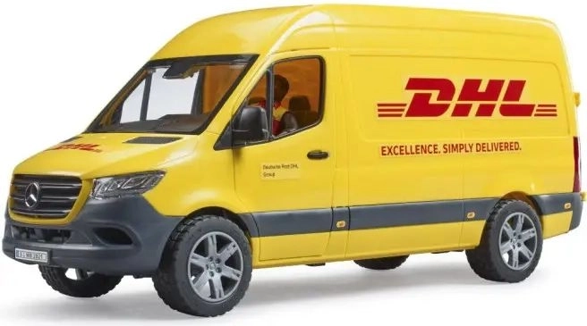 Autentyczny samochód dostawczy DHL