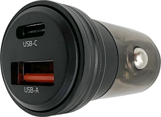 Solight szybka ładowarka samochodowa 30 W USB-C + USB-A - 1 sztuka