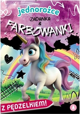 Zadania i wodne kolorowanki: Jednorożce