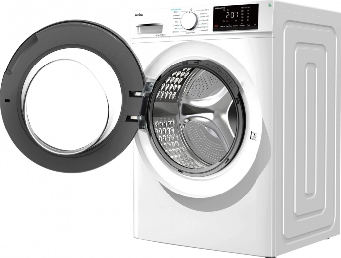 Duży przedni otwór i delikatny bęben ze stali nierdzewnej