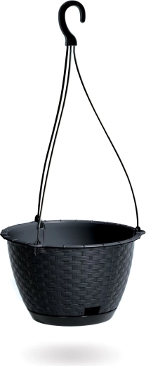 Wisząca doniczka Ratolla Round W 24,3 cm antracyt