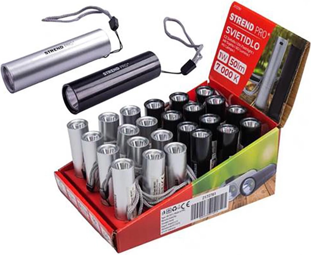 Latarka ładowalna Strend Pro Flashlight, 50 lm, USB
