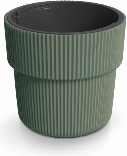 Donica z wkładem Milly 39 cm – ciemnozielona