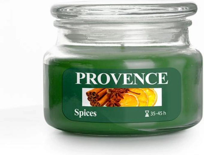 Świeca zapachowa w szkle PROVENCE przyprawy 45 godzin