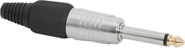 Wtyk Jack mono 6,3 mm czarny
