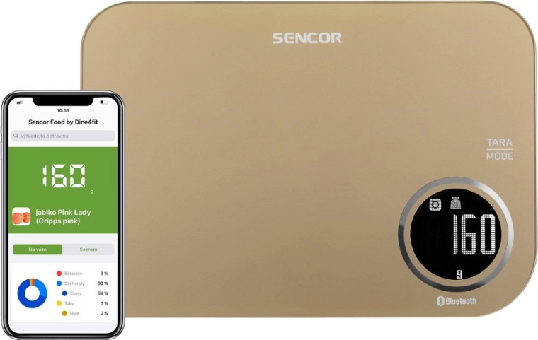 Inteligentna waga kuchenna Sencor z Bluetooth