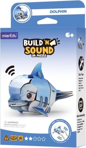 Puzzle 3D MierEdu zbuduj i posłuchaj – delfin