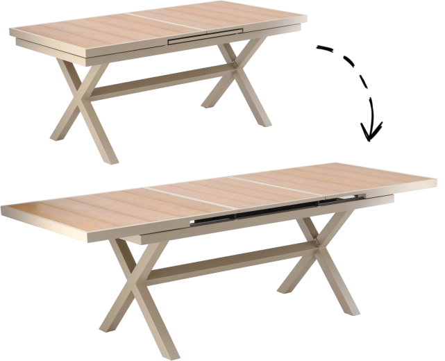 Płynne rozszerzenie z 180 do 240 cm