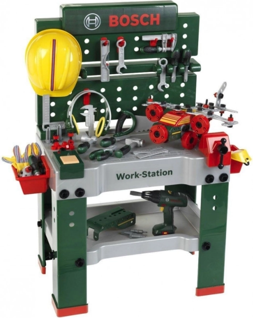 Dziecięcy stół warsztatowy BOSCH z 150 elementami
